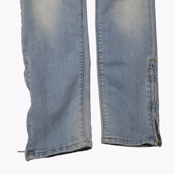 Hudson Skinny Jeans Womens Size 25 Low Rise Light Wash Zipper Ankle Denim Pants - Picture 4 of 8
